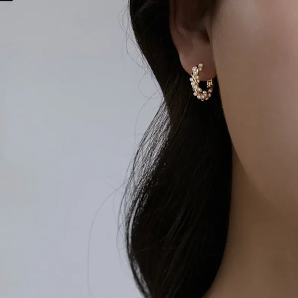 1-Paire-l-gant-G-om-trique-Perl-Placage-Perle-D-imitation-Des-Boucles-D-oreilles (2) Éclat Géométrique