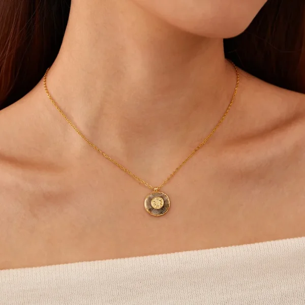 Bijoux-En-Gros-La-Fran-aise-Style-Simple-G-om-trique-Acier-Inoxydable-304-Pendentif-2 Pendentif Géométrique