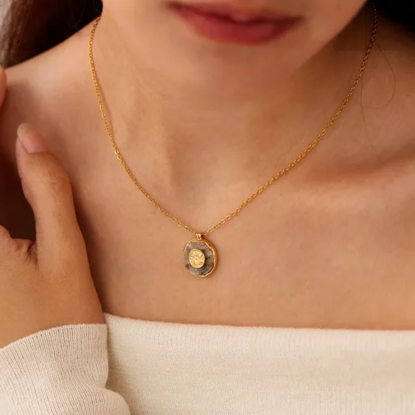 Bijoux-En-Gros-La-Fran-aise-Style-Simple-G-om-trique-Acier-Inoxydable-304-Pendentif (2) Pendentif Géométrique